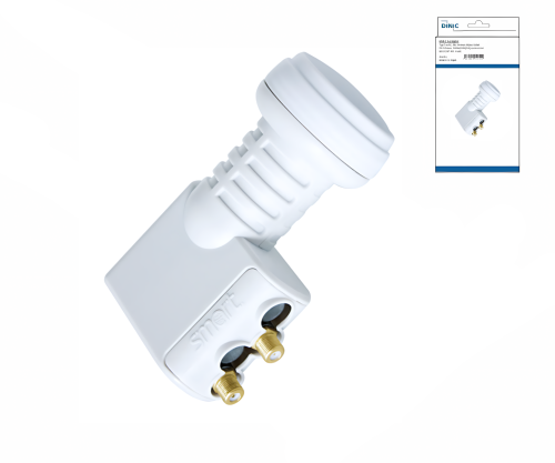 Twin LNB, connection for two SAT receivers DINIC Box with Eurohole