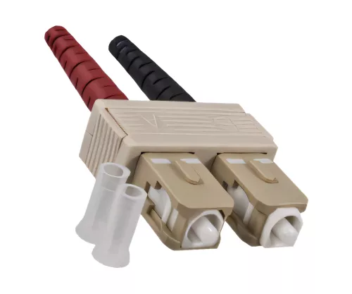 LWL Kabel OM4, 50µ, SC/SC Multimode, 10m SC Stecker/Stecker, duplex, LSZH, erikaviolett
