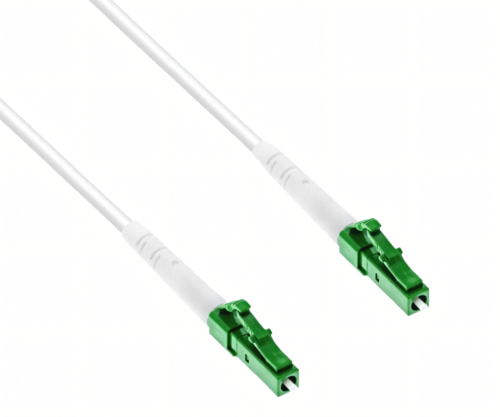 Aansluitkabel voor glasvezelrouter, simplex, OS2, LC/APC 8° naar LC/APC 8°,30m