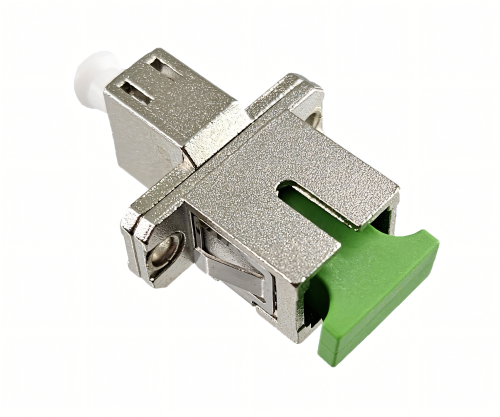 Fibre optic adapter LC/APC socket to SC/APC socket Fibre optic adapter, singlemode / simplex