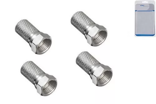 DINIC F savienotājs 7,3 mm kabelim, vara, daudzums: 4 gab., DINIC kaste ar Euro caurumu, garums 20 mm