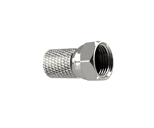 DINIC F twist-on connector for 7.3mm cable, copper, quantity: 4 pieces, DINIC box with Euro hole, length 20mm