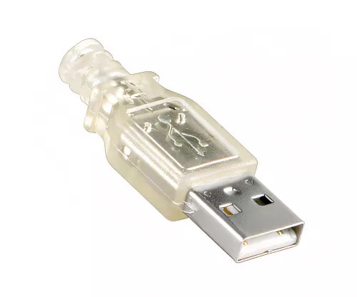 USB 2.0 Extention A male to female, transparent, 0,50m
