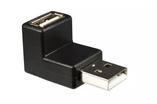Adattatore USB da spina A a presa A angolata di 90° verso l'alto
