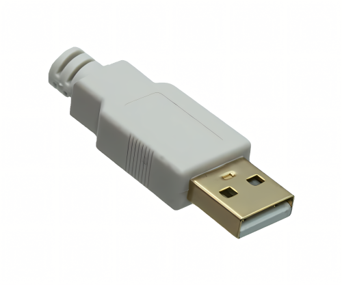 DINIC USB 2.0 HQ podaljšek A moški do A ženski, 28 AWG/2C, 26 AWG/2C, bel, 2,00 m, DINIC Polybag