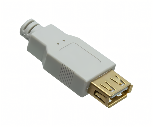 DINIC USB 2.0 HQ podaljšek A moški do A ženski, 28 AWG/2C, 26 AWG/2C, bel, 2,00 m, DINIC Polybag