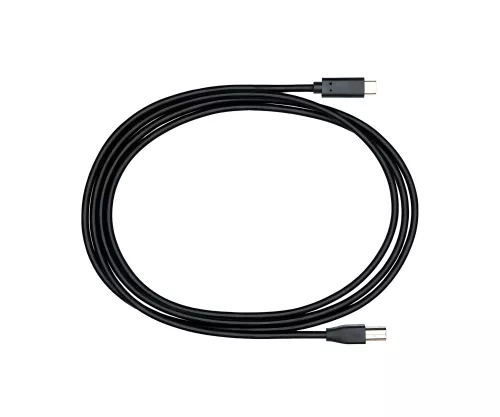 USB Kabel Typ C auf USB 2.0 B Stecker, schwarz, 3,00m, Polybag