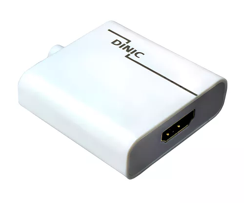 Adapter USB Typ C Stecker auf HDMI Buchse, 4K*2K@60Hz, HDR, weiß, DINIC Polybag