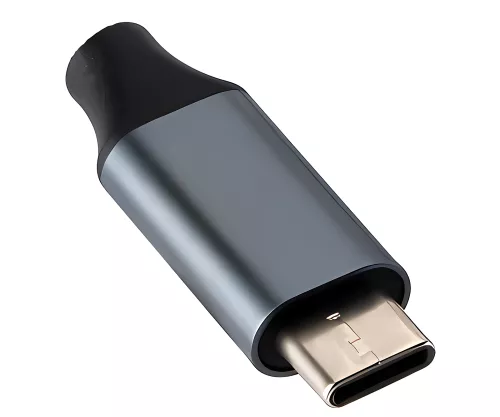Adapter USB C Stecker/RJ45 Gbit LAN Buchse, 0,2m, 10/100/1000 Mbps mit Auto-Erkennung, space grau, DINIC Box