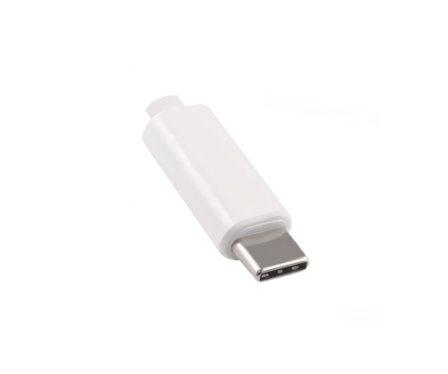 Adaptador ficha USB C / RJ45 Gbit LAN, branco, 10/100/1000 Mbps com deteção automática, 0,2 m, caixa DINIC