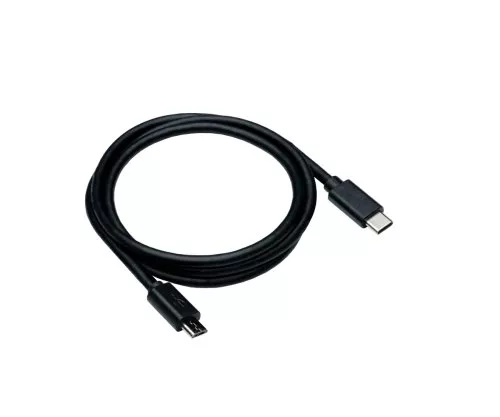 Cable tipo C a usb G Mobile 1 m, forrado de nylon, negro - Coolbox