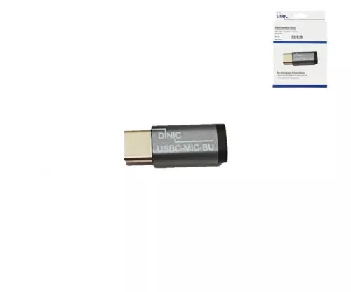 Adattatore, spina USB C a presa Micro USB in alluminio, grigio spazio, DINIC Box