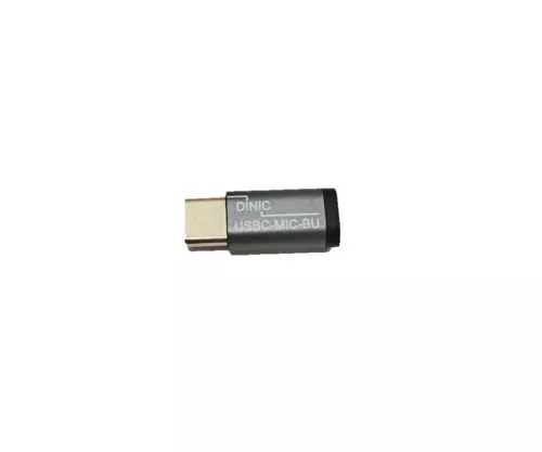 Adapter, USB C male to Micro USB female aluminum, space grey