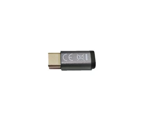 Adattatore, spina USB C a presa Micro USB in alluminio, grigio spazio, DINIC Box