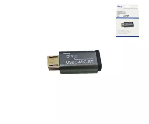 Adaptateur, Micro mâle vers USB C femelle, Box Alu, space gris, DINIC Box