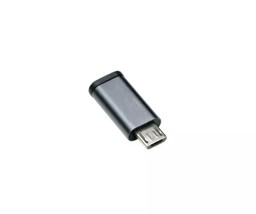 Адаптер, микро щепсел към USB C гнездо, алуминий, космическо сиво
