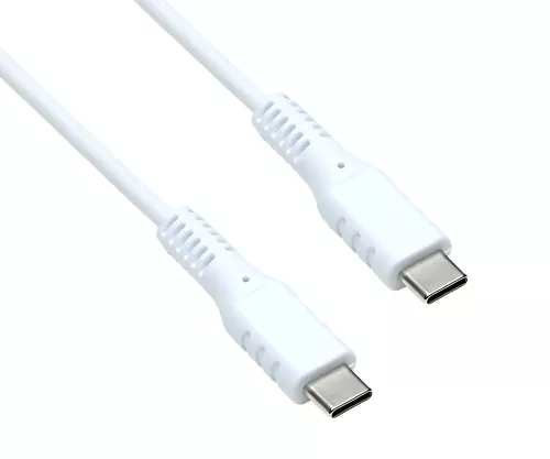 30x Cabo de carregamento USB C para C, branco, em ecrã DINIC, 1,50m 30x Cabo de carregamento USB C para C, branco, em ecrã DINIC, 1,50m