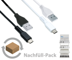 Nachfüllpaket USBCL-CA, sw+w Mix 16x USBCL-CA-15SAK, 16x USBCL-CA-15WAK