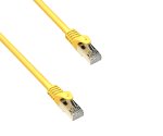 Premium Cat.7 Patchkabel, LSZH, 2x RJ45 Stecker, Kupfer, gelb, 0,30m