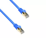 Prepájací kábel Cat.7 Premium, LSZH, 2x zástrčka RJ45, medený, modrý, 2,00 m