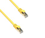 Premium Cat.7 Patchkabel, LSZH, 2x RJ45 Stecker, Kupfer, gelb, 0,50m