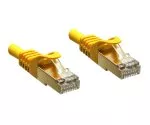 Propojovací kabel Cat.7 Premium, LSZH, 2x zástrčka RJ45, měděný, žlutý, 5,00 m