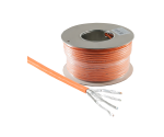 Câble de pose Cat.7 certifié GHMT, S/FTP, PiMF, 100m 10GB, AWG 23, 1000 MHz, orange, LSZH