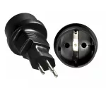 Power adapter Brazil CEE 7/3 to BRA type N 3pin plug, YL-0423