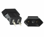 Power adapter America NEMA 1-15P male to Europlug EN50075 female, YL-1122