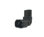 Netzadapter C13 auf C14 gewinkelt, YL-3212L-3 IEC 60320-C13/14 horizontal gewinkelt, oben/unten