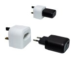 Adaptador de corrente Adaptador de rede eléctrica da UE para ficha do tipo G do Reino Unido, 3A, branco