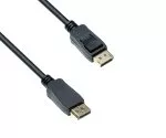 2 m ilgio "DisplayPort 1.4" kabelis nuo vyriškos iki vyriškos lyties, palaiko 8K/60 Hz, 32,4 GBpS