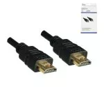 Cavo HDMI da A ad A a 19 pin, alta velocità, canale Ethernet, 4K2K@60Hz, nero, lunghezza 1,00 m, confezione