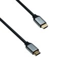 Kabel HDMI 2.1, 2x vtič, aluminijasto ohišje, 3 m, 48 Gb/s, 4K@120Hz, 8K@60Hz, 3D, HDR, DINIC Polybag
