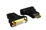 Adattatore HDMI tipo A a 19 pin a presa DVI, contatti placcati oro, nero, confezione blisterata