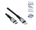 Kabel USB C do Lightning HQ, certyfikat MFi, 0,50 m, kabel do synchronizacji i szybkiego ładowania, pudełko DINIC