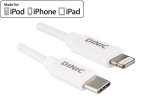 Cable USB C a Lighting, 2 m, certificado MFi compatible con Power Delivery, blanco