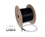 LWL Outdoor-Kabel OM4, 50µ, LC/LC Stecker 4G, U-DQ(ZN)BH, 4 Fasern, schwarz, 100m