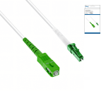 Anschlusskabel für Glasfaser-Router, LCA-SCA, 30m Simplex, OS2, LC/APC 8° auf SC/APC 8°, LSZH, Box