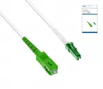 Câble de raccordement pour routeur fibre optique, LCA-SCA, Simplex, OS2, LC/APC 8° sur SC/APC 8°, LSZH, 2m, DINIC Box