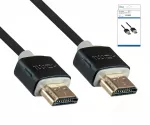 Super Slim HDMI 1.4 cable male to male, 1m DINIC Monaco Range, AWG 36, OD 3.6mm, black