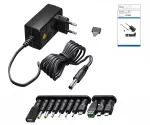 Universal-Netzteil, 3V-12V, 2,25A, schwarz, Box max. 27 Watt inkl. 11 versch. Adapter