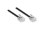 Cablu de conexiune modulară DINIC, AWG 28, mufă RJ11 (6P4C) la mufă RJ11 (6P4C), lungime 3,00m, blister