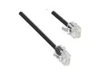 DINIC DSL cablu modular/occidental DINIC DSL RJ11 8P4C plug la RJ45 6P4C plug, negru, lungime 6.00m
