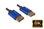 Кабел Premium DisplayPort 1.4, 2x DP конектор, 32,4Gbps, 4K@120Hz, 8K@60Hz, 3D, HDR, черен, 1,00 м, блистер DINIC