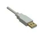 DINIC USB 2.0 HQ kabelis no A uz B spraudni, 28 AWG/2C, 26 AWG/2C, balts, 2,00 m, DINIC Polybag