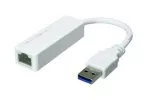 Adapter USB za Gbit LAN za MAC in PC, USB 3.0 (2.0) A vtič v RJ45 vtičnico, bel, DINIC Box