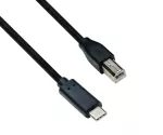 Cavo USB da tipo C a spina USB 2.0 B, nero, 0,50 m, sacchetto