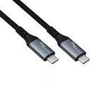 Câble USB 3.2 HQ type C-C mâle, noir, 0,50m, supporte une charge de 100W (20V/5A), 20 GBit/s, polybag