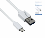 USB 3.1 Kabel Typ C - 3.0 A , weiß, Box, 0.5m Dinic Box, 5Gbps, 3A charging